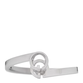 Gucci 18K White Gold Running G