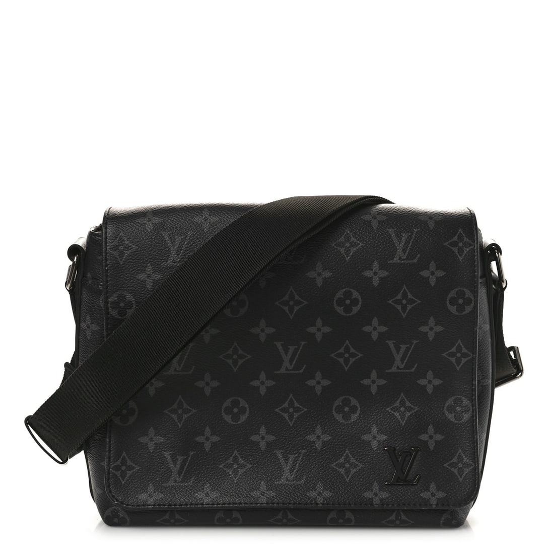 Louis Vuitton LOUIS VUITTON Monogram Eclipse: Louis Vuitton LOUIS VUITTON Monogram Eclipse District PM NM Brand: LOUIS VUITTON Condition: Shows Wear Condition Details: Exterior: Corner wear, scuffs, marks, Interior: Musty odor, surface wear, Hard