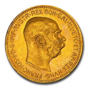 1916 Austria Gold 20 Corona Joesph