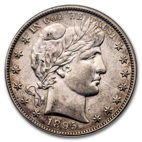 1895-O Barber Half Dollar AU-53 PCGS