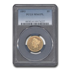 1893 $5 Liberty Gold Half Eagle