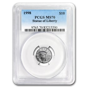 1998 1/10 oz American Platinum Eagle