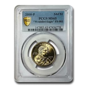 2000-P Sacagawea Dollar "Wounded Eagle" MS-65