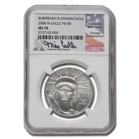 2008-W 1 oz Burnished American Platinum