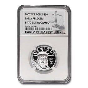 2007-W 1/2 oz Proof American Platinum