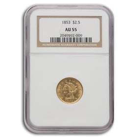 1853 $2.50 Liberty Gold Quarter Eagle