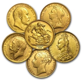 Great Britain Gold Sovereign Coins (Random)