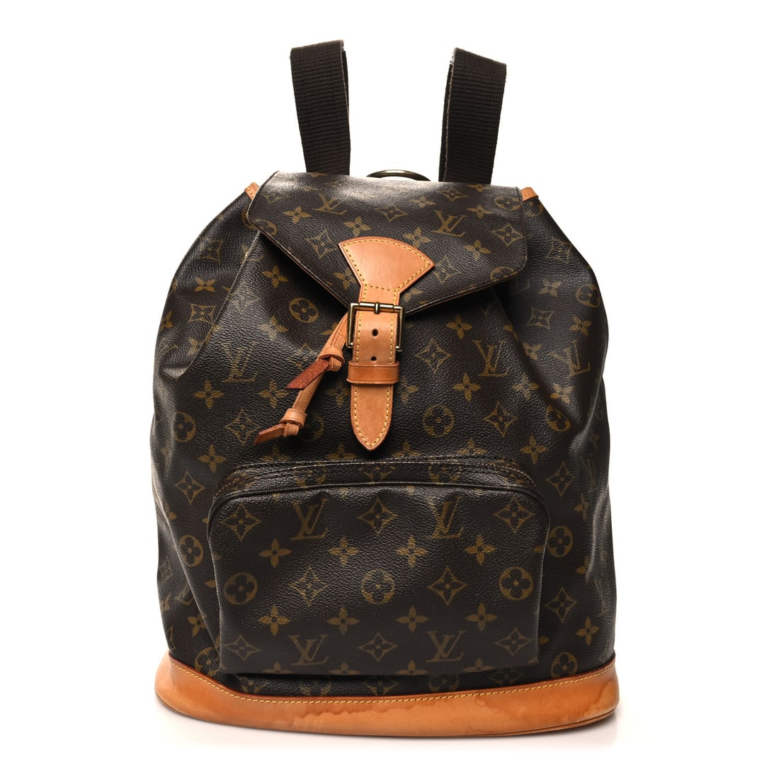 Louis Vuitton LOUIS VUITTON Monogram Montsouris: Louis Vuitton LOUIS VUITTON Monogram Montsouris GM Backpack Brand: LOUIS VUITTON Condition: Shows Wear Condition Details: Exterior: Creases, scuffs, patina of vachetta, edge wear, liquid marks, surfac