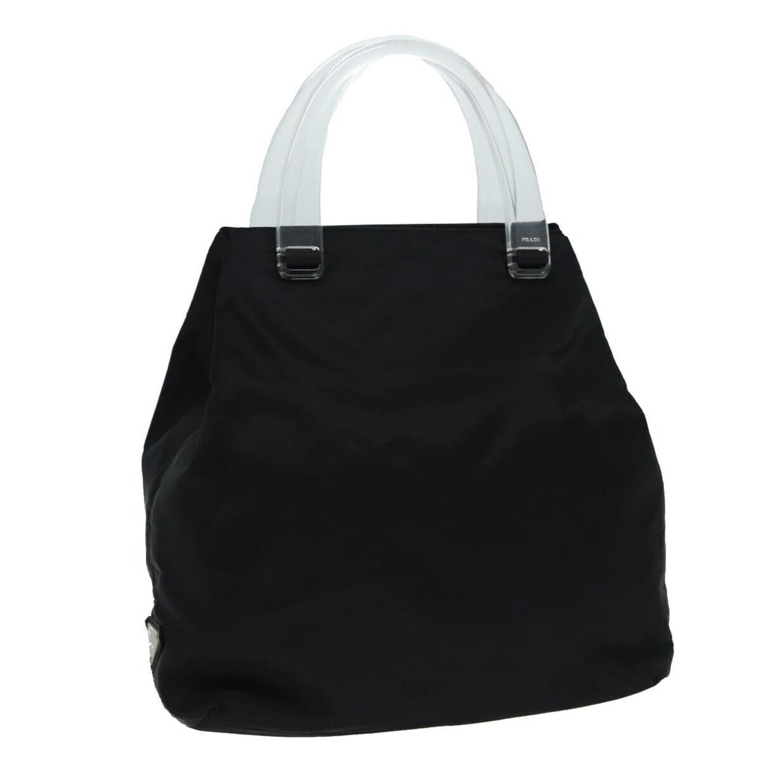 PRADA Hand Bag Nylon Black Silver: PRADA Hand Bag Nylon Black Silver Auth yk14205 Condition: Pre-owned Detail Notes: ?Pre-owned: An item that has been used or worn previously. See the sellers listing for full ... Read more ?Pre-owned: 