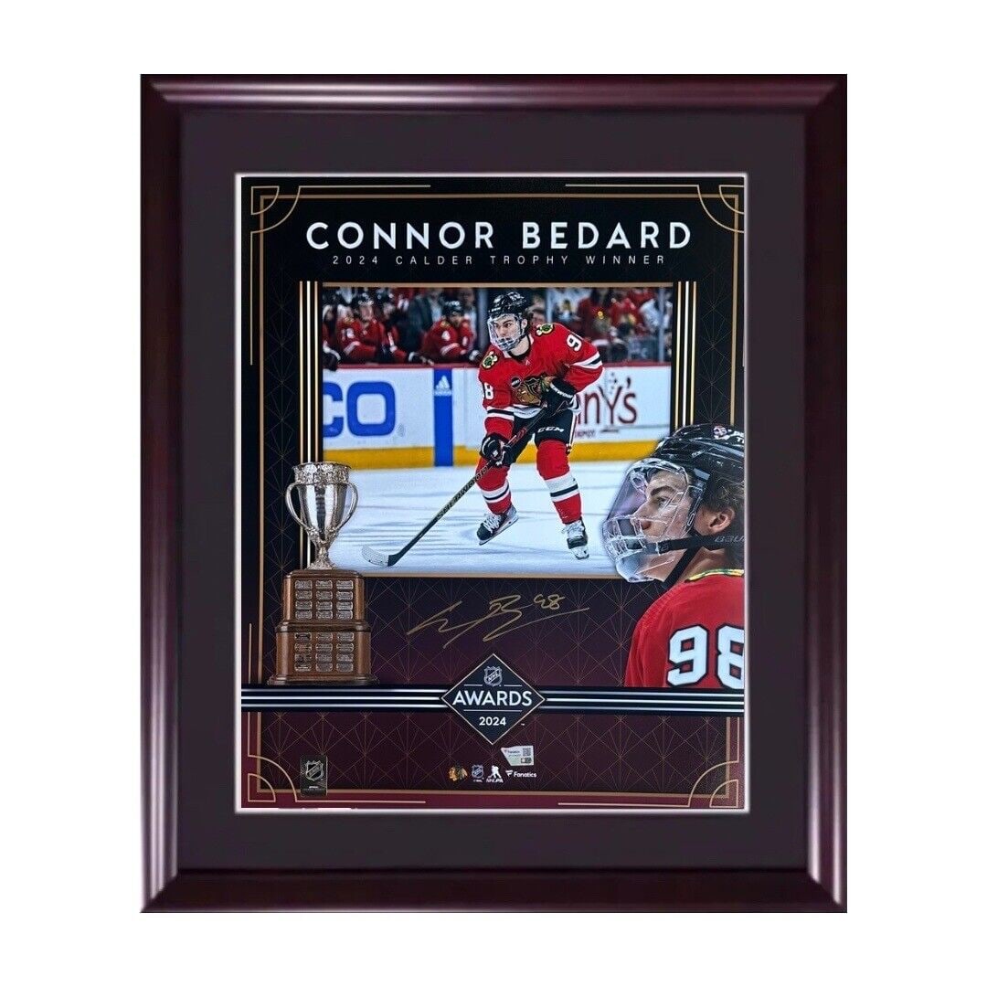 connor bedard signed 16x20 framed 2024: connor bedard signed 16x20 framed 2024 calder photo blackhawks auto fanatics COA Connor Bedard Signed 16x20 Framed 2024 Calder Photo Blackhawks Auto Fanatics COA SKU no: RBJ8148160872536