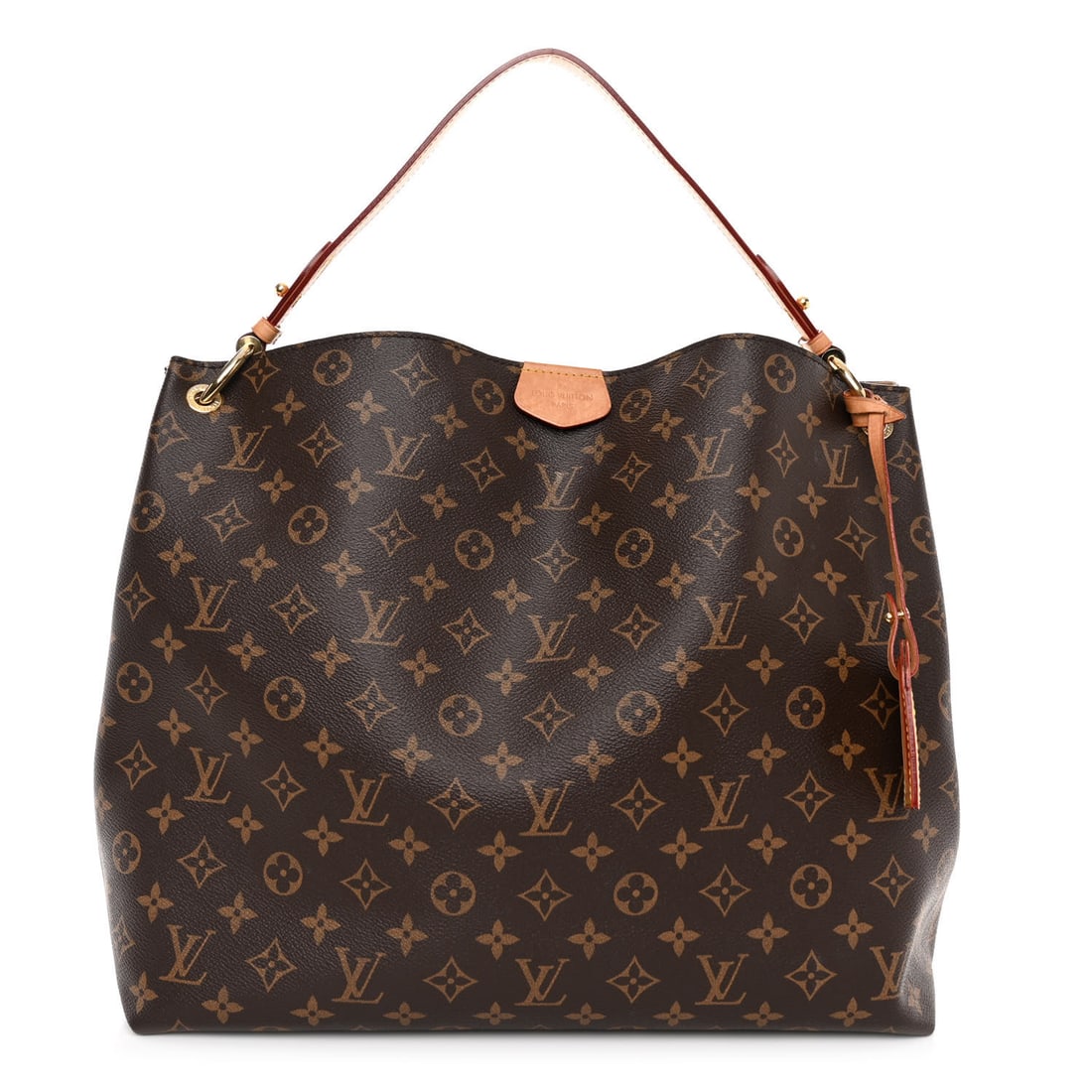 Louis Vuitton LOUIS VUITTON Monogram Graceful: Louis Vuitton LOUIS VUITTON Monogram Graceful MM Brand: LOUIS VUITTON Condition: Shows Wear Condition Details: Exterior: Scuffs, patina of vachetta, marks, liquid marks, faint corner wear, Handle: Pat