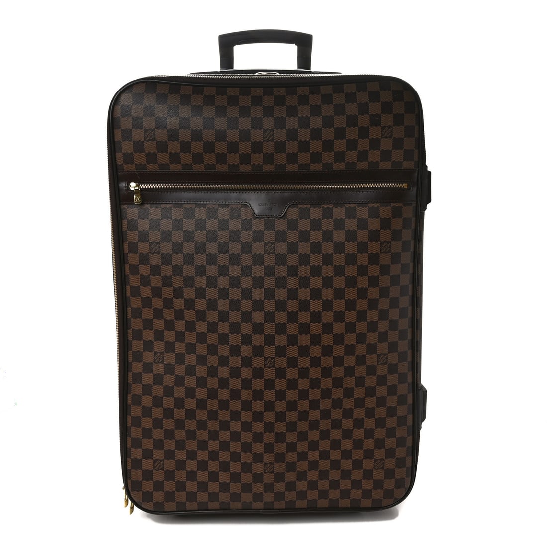 Louis Vuitton LOUIS VUITTON Damier Ebene: Louis Vuitton LOUIS VUITTON Damier Ebene Pegase 60 This is an authentic LOUIS VUITTON Damier Ebene Pegase 60. This stylish suitcase is finely crafted of classic Louis Vuitton Damier coated canvas in b