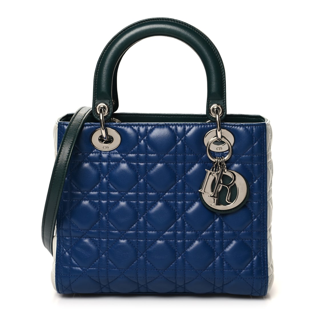 Christian Dior Lambskin Cannage Medium Tri-Color