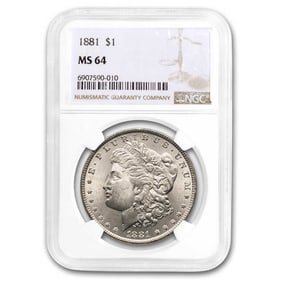 1881 Morgan Dollar MS-64 NGC