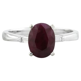 Radiant Ruby Diamond Ring: Timeless Elegance