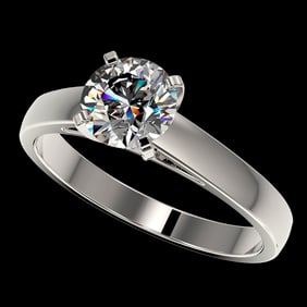 1.26 ctw Certified Quality Diamond Engagment Ring 10k White Gold
