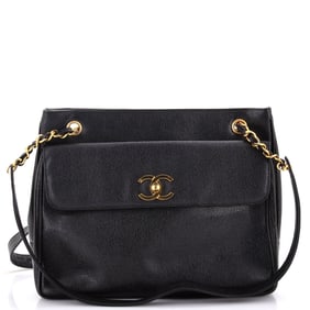 Chanel Vintage Front Pocket Tote Caviar