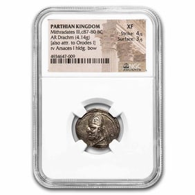 Parthian Empire AR Drachm Mithradates III