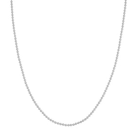 14K White Gold 2 mm Bead