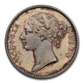 1840 British India Silver Rupee Victoria