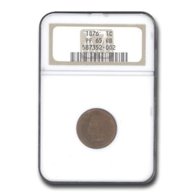 1876 Indian Head Cent PF-65 NGC