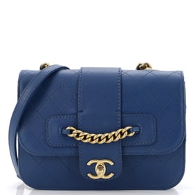 Chanel Front Chain Flap Bag Quilted