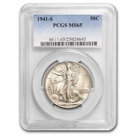 1941-S Walking Liberty Half Dollar MS-65