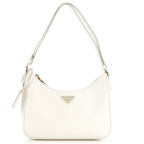 Prada Re-Edition Hobo Saffiano Leather Mini