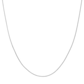 14K White Gold 1.4 mm Curb
