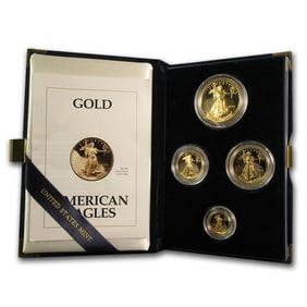 1993 4-Coin Proof American Gold Eagle