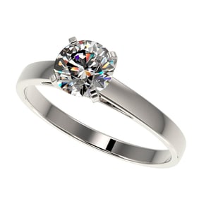 1.01 ctw Certified Quality Diamond Engagment Ring 10k White Gold