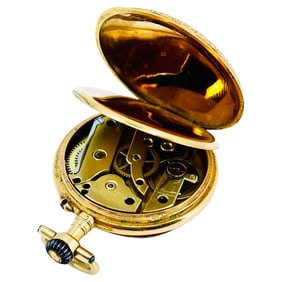 Jaeger-LeCoultre Pendant Pocket Watch 14k Gold