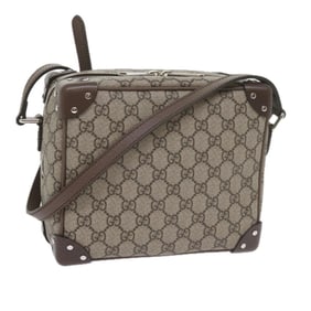 GUCCI GG Supreme Shoulder Bag Beige