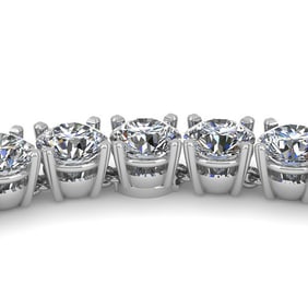 30 ctw Certified SI Diamond Necklace 14K White Gold