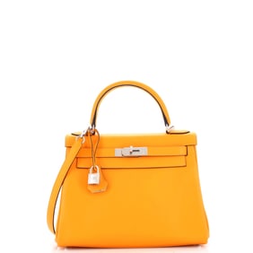 Hermes Kelly Handbag Bicolor Swift with