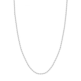 14K White Gold 2.15 mm Rope