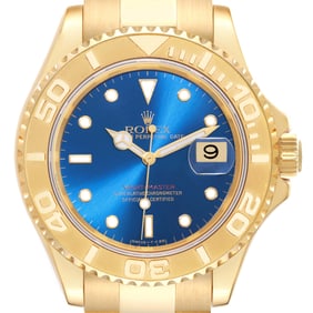 Rolex Yachtmaster 40mm Yellow Gold Blue