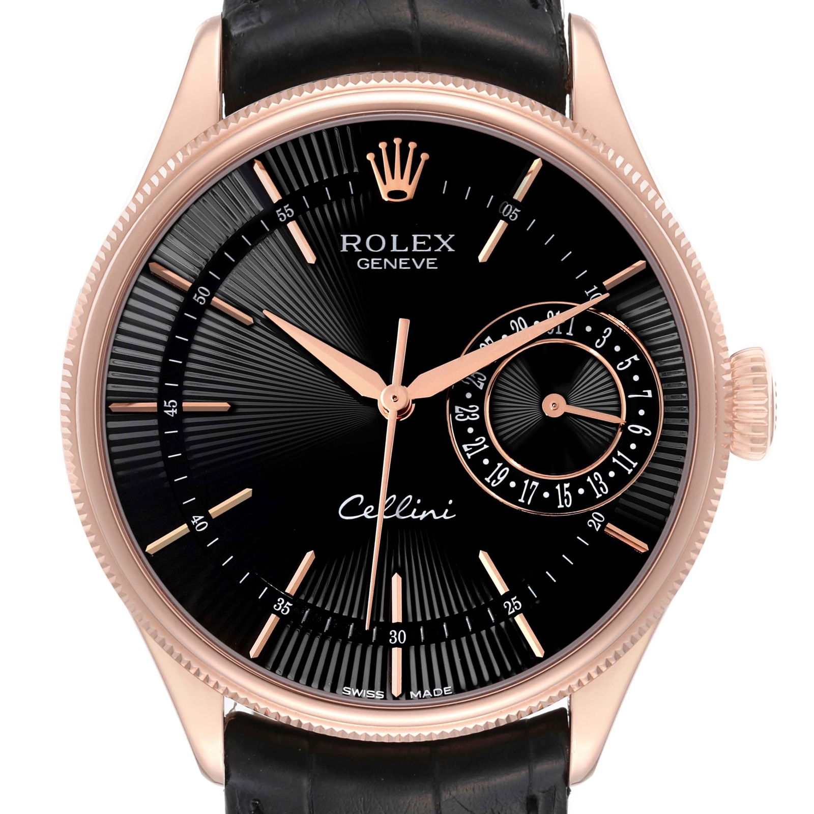 Rolex Cellini Date Black Dial Rose: Rolex Cellini Date Black Dial Rose Gold Automatic Mens Watch 50515 Card SKU no: RBJ57447 Brand: Rolex Model Name: Rolex Cellini Date Black Dial Rose Gold Automatic Mens Watch 50515 Card Model Number: