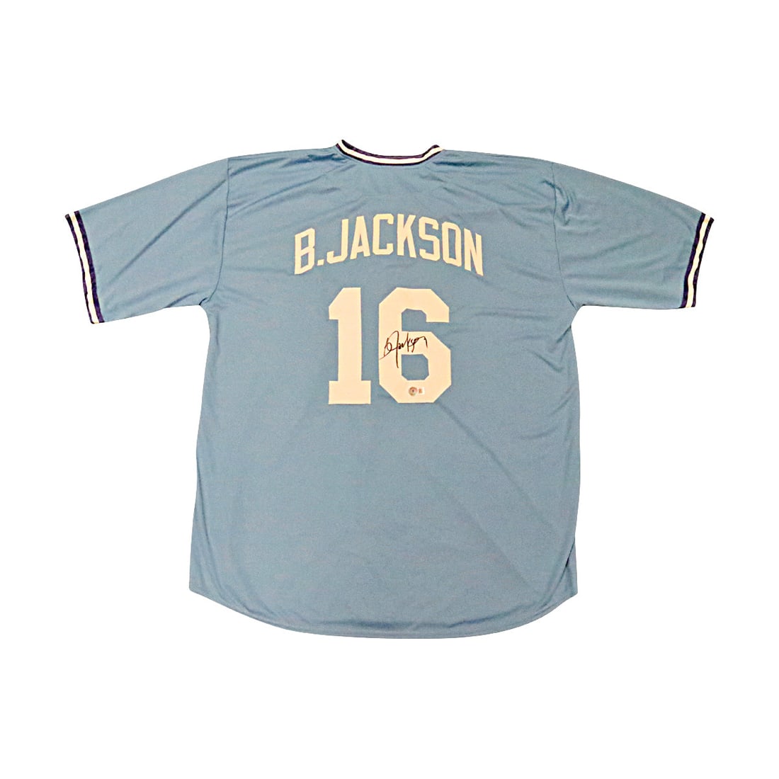 bo jackson kansas city royals autographed: bo jackson kansas city royals autographed signed pro-style blue jersey (beckett holo) Bo Jackson Kansas City Royals Autographed Signed Pro-Style Blue Jersey (Beckett Holo)Size XL SKU no: RBJ8180882899