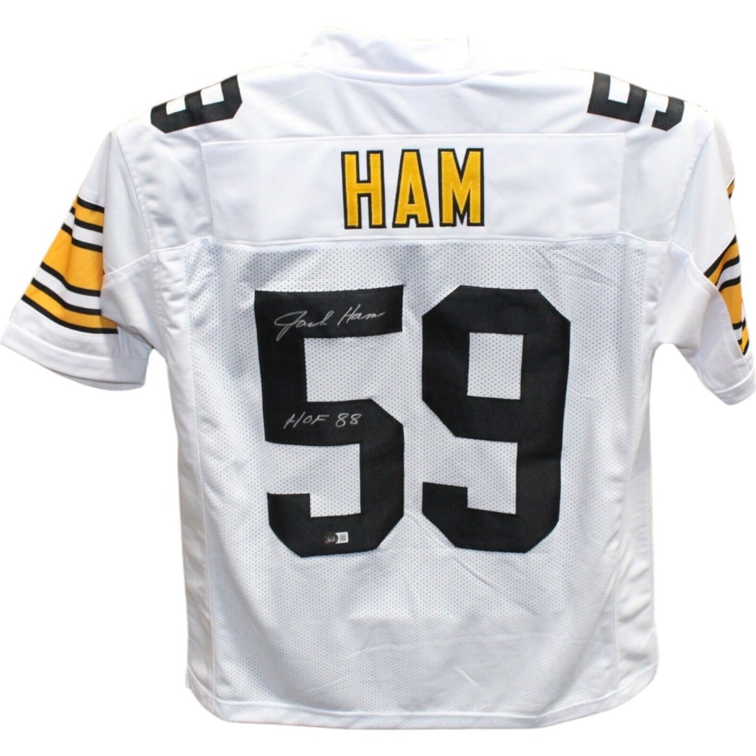 jack ham autographed/signed pro style white: jack ham autographed/signed pro style white jersey beckett 42733 Jack Ham Autographed/Signed Pro Style White Jersey Beckett 42733 SKU no: RBJ7501587349592 Guidelines for Bidding We recommend for all b