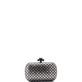 Bottega Veneta Box Knot Clutch Sequins