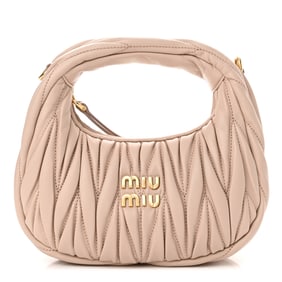 Miu Miu Nappa Matelasse Wander Hobo