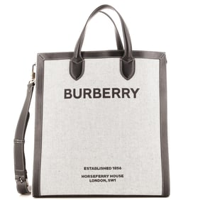 Burberry Kane Tote Horseferry Print Canvas