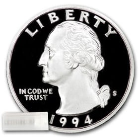 1994-S Washington Quarter 40-Coin Roll Proof