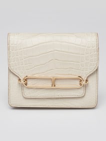 Hermes Beton Matte Alligator Gold Plated