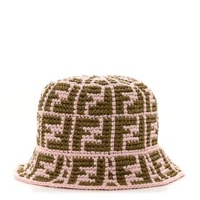 Fendi Cotton Rayon FF Woven Bucket