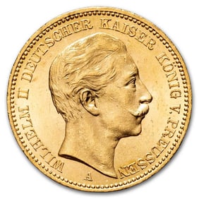 1897-A Germany Gold 20 Marks Prussia