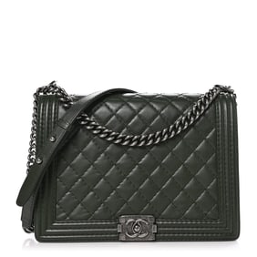 Chanel Lambskin Quilted Medium Boy Flap