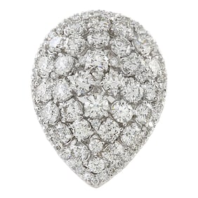 4.50 CTW Diamond 18K White Gold Ring