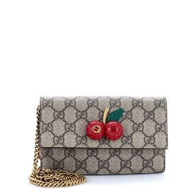 Gucci Cherries Wallet on Chain GG
